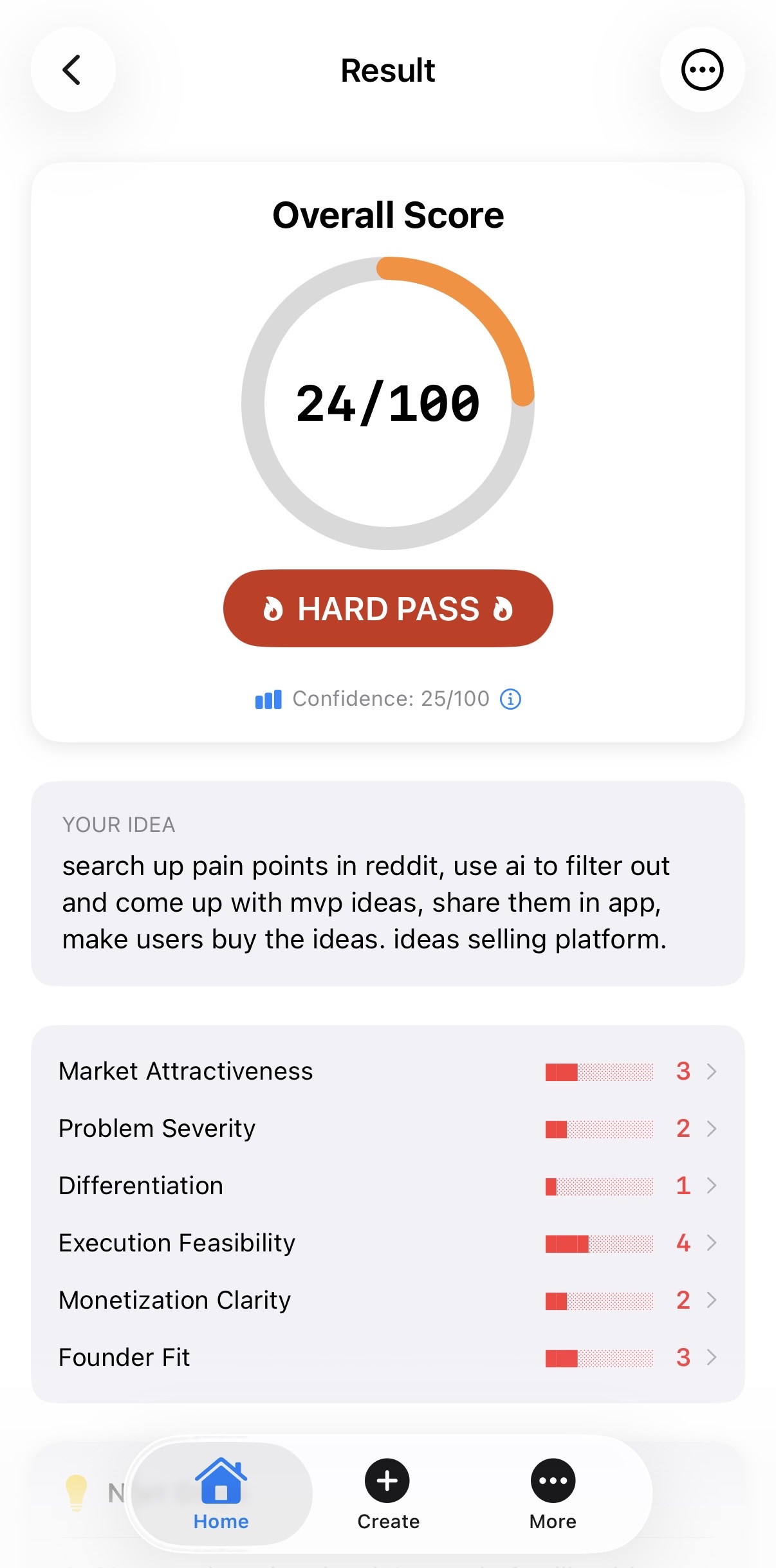 GoNoGo — idea validation tool