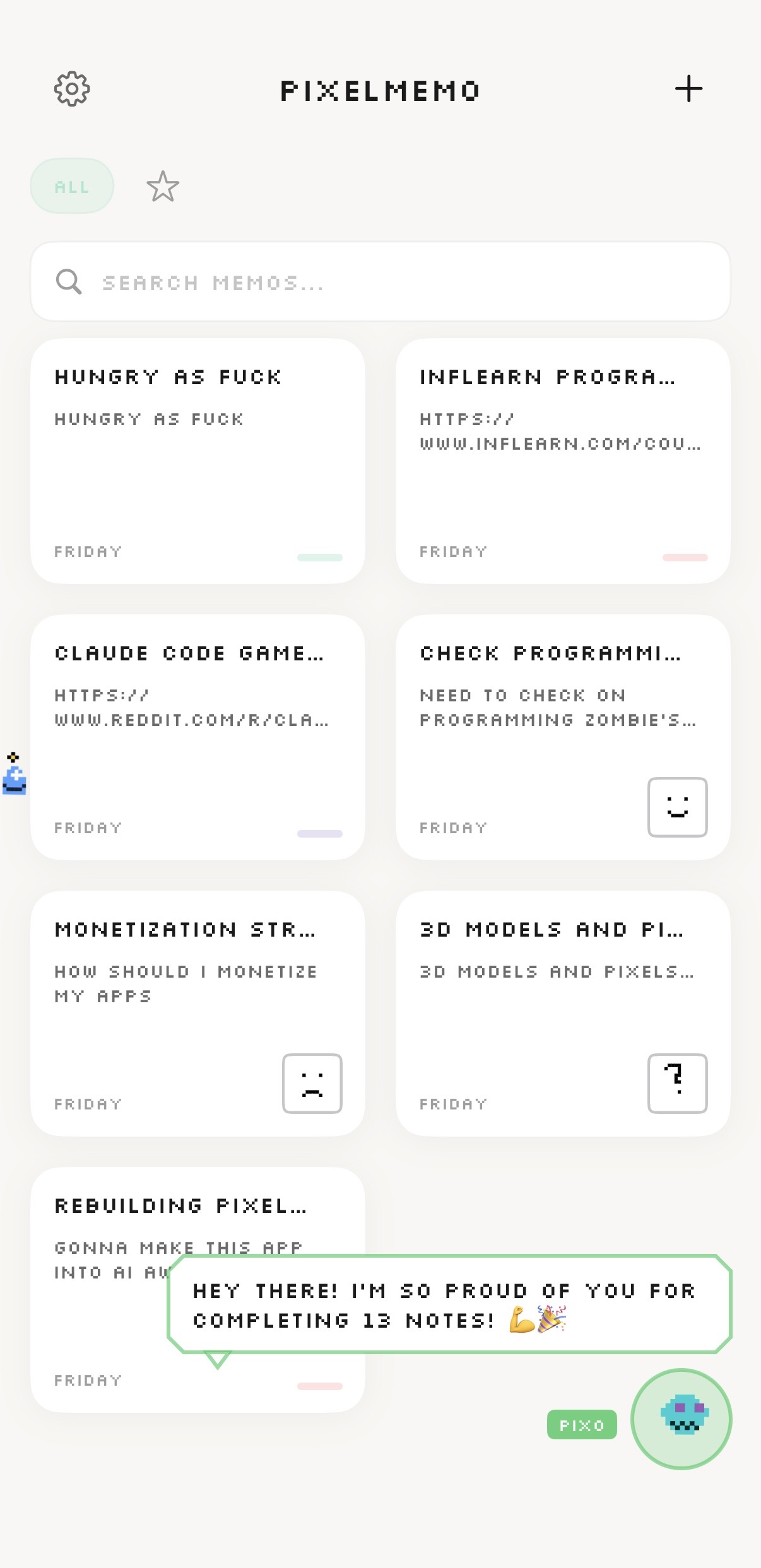 PixelMemo — AI assistant